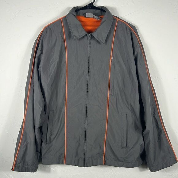 🔥 Vintage NO FEAR Full Zip Polyester Fleece Lined Skateboard Jacket - Men Sz M - Picture 1 of 9